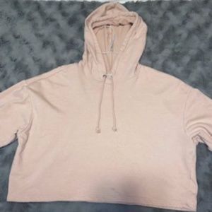 Light Pink Cropped Sweatshirt